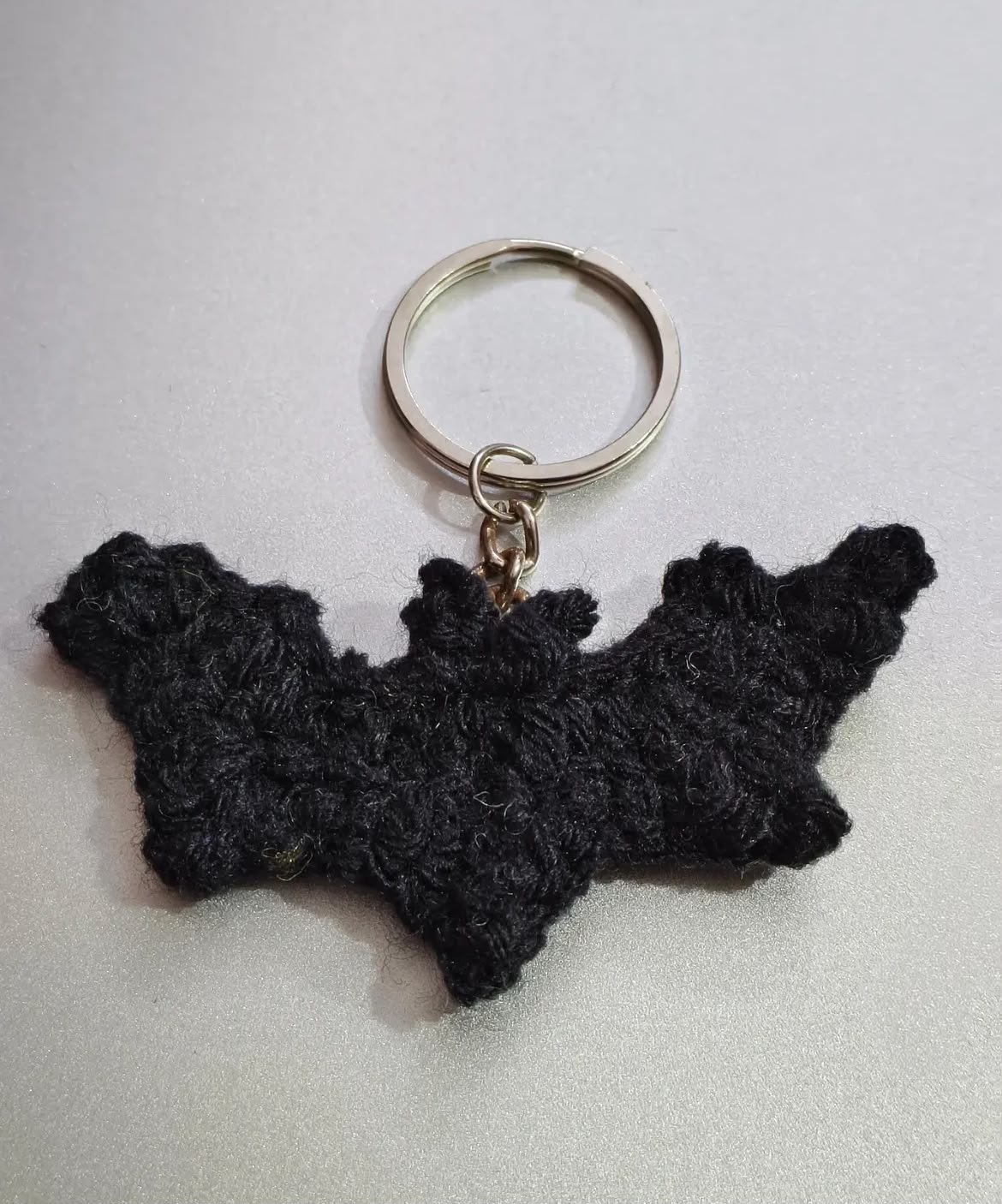 Crochet batman keychain