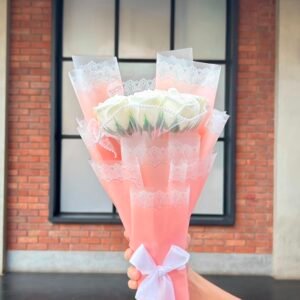 White scented rose bouquet